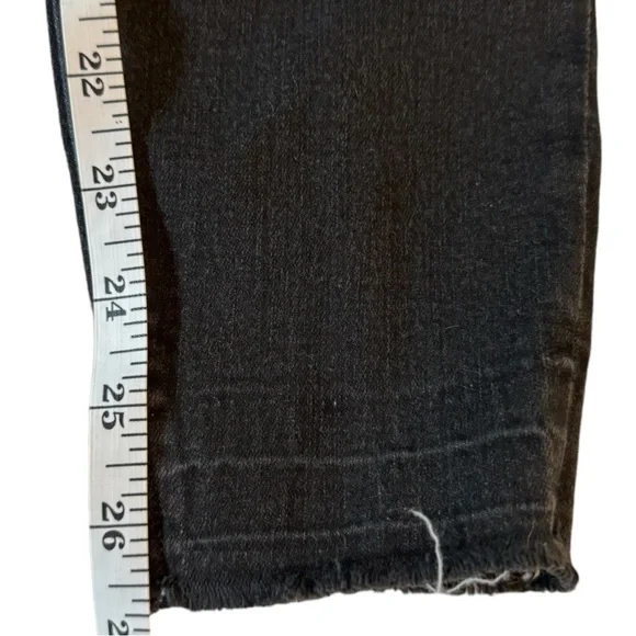 Spanx Distressed Jeggings, Black, Size Large - Picture 5 of 11